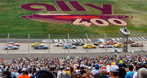 Nascar nashville - NASCAR moved the start up by 12 minutes because of looming bad weather, then sat through an hour-long stoppage for lightning in the area, followed by a later rain delay that stretched a tick past ...